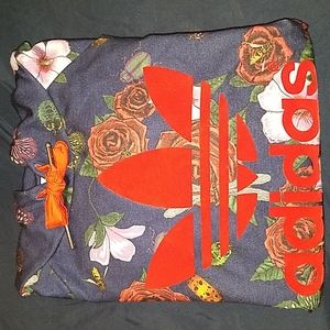 Adidas floral print nature hoodie womens size small